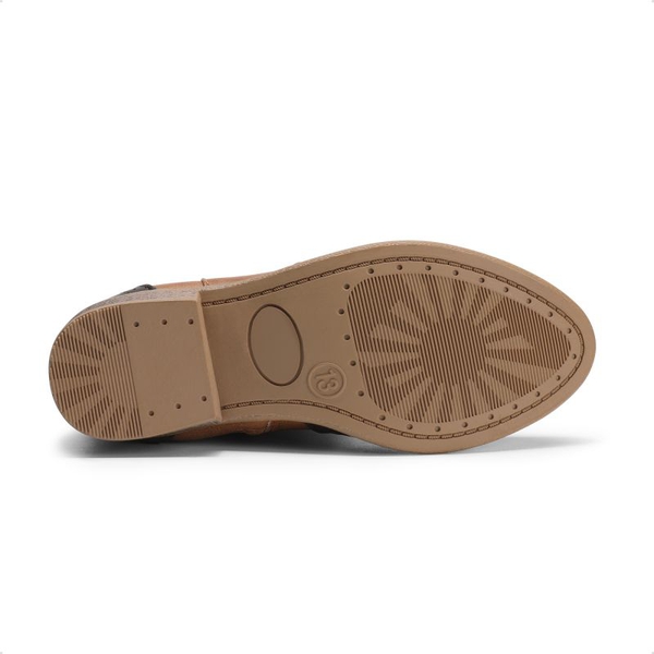Kids Embroidery Western Cowboy Boots - TAN-BROWN - 6